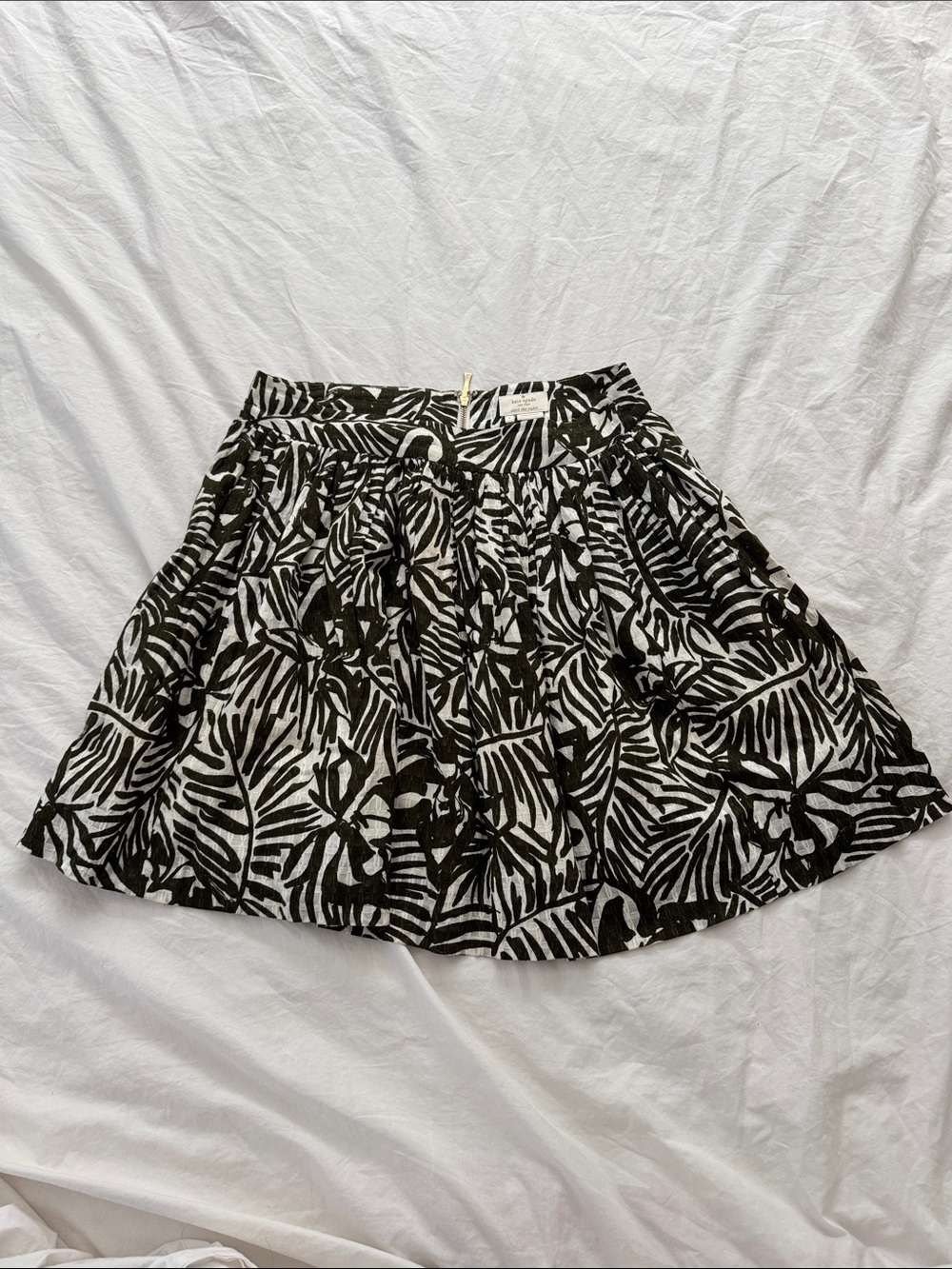 Kate Spade “Skirt the Rules” patterned mini skirt